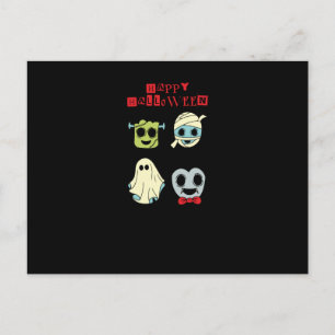 Carte postale de monstres mignons d'Halloween - Dr