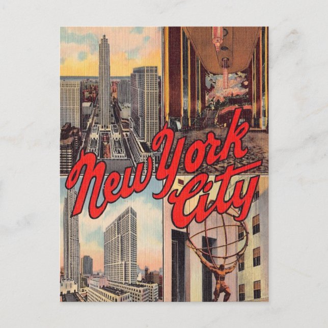 Carte postale de monuments de New York City (Devant)