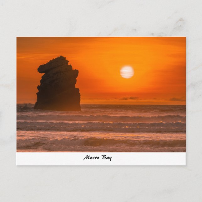 Carte postale de Morro Rock Beach (Devant)