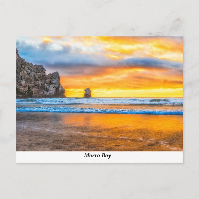 Carte postale de Morro Rock Beach (Devant)