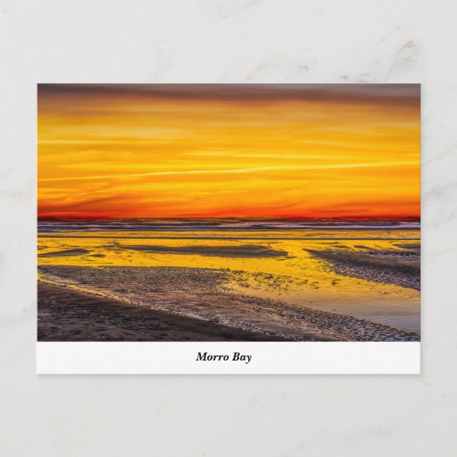 Carte postale de Morro Rock Beach (Devant)