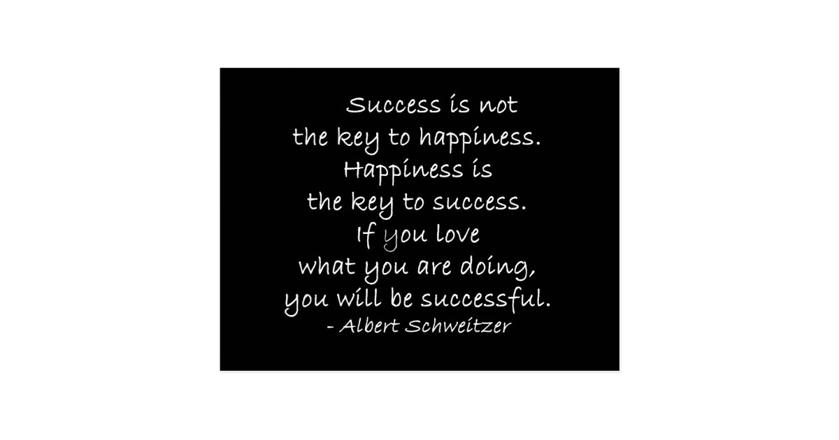 Carte Postale De Motivation De Citation De Bonheur Zazzle Fr