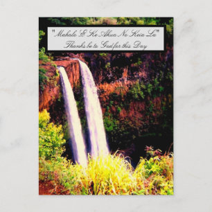 Carte postale de mots et de citations hawaïens