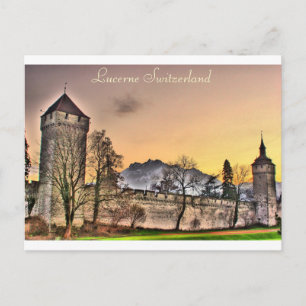 Carte postale de Mur de Musegg à Lucerne Suisse