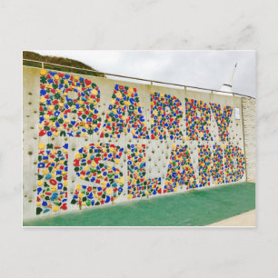 Carte postale de mur d'escalade du Pays de Galles