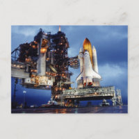Carte postale de navette spatiale