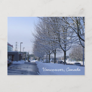 Carte postale de neige du Canada de Vancouver