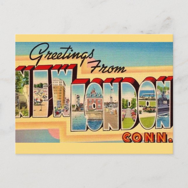 Carte postale de New London Connecticut (Devant)