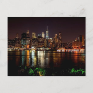CARTE POSTALE DE NEW YORK LA NUIT