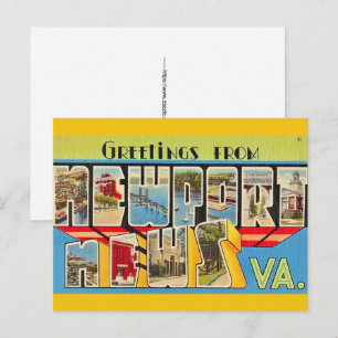 Carte postale de Newport News VA