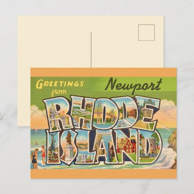 Carte postale de Newport Rhode Island (Devant / Derrière)