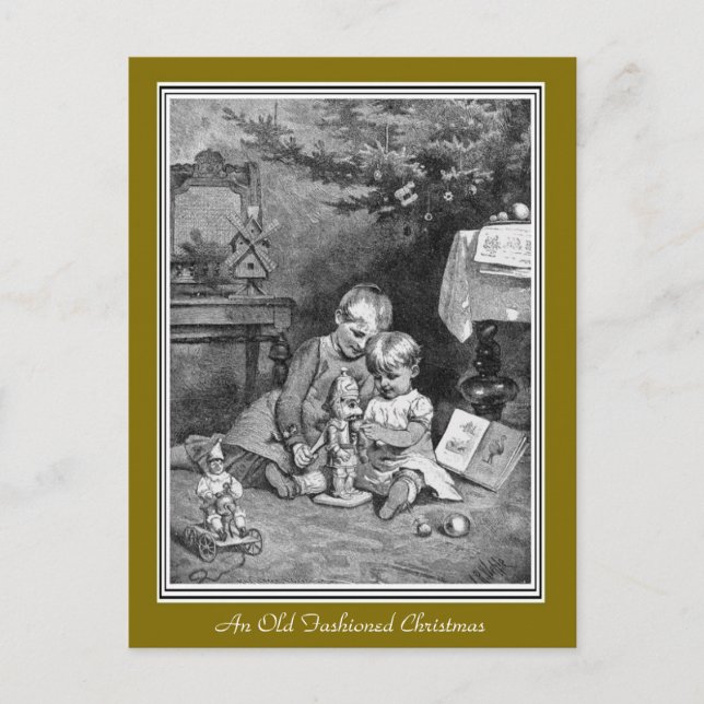 Carte postale de Noël à l'ancienne (Devant)