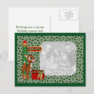 Carte postale de Noël à Reindeer