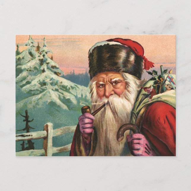 Carte postale de Noël alpine (Devant)