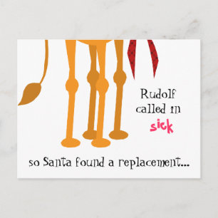 Carte postale de Noël amusante - Camel en costume 