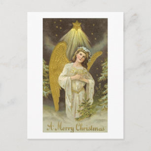 Carte postale de Noël Angel vintage