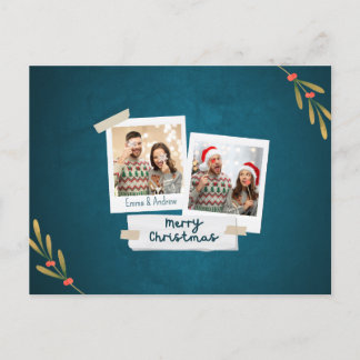 Carte postale de Noël avec voeux