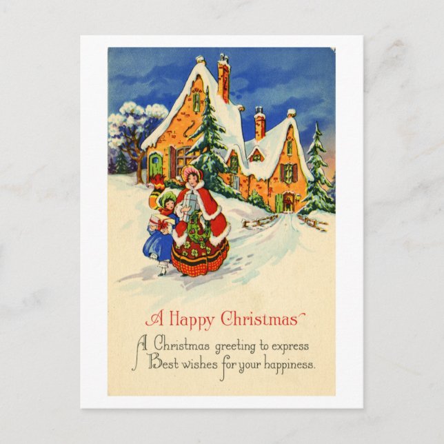 Carte postale de Noël (CA 1920) (Devant)