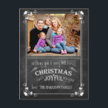 Carte postale de Noël Chalkboard<br><div class="desc">Carte postale de Noël Chalkboard</div>