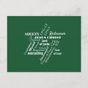 Carte postale de Noël de Jésus