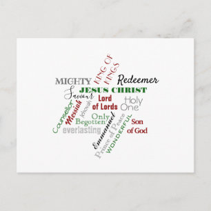 Carte postale de Noël de Jésus