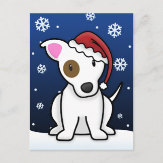 Carte postale de Noël de Kawaii Jack Russell