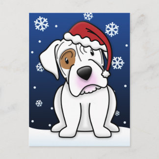 Carte postale de Noël de la boîte blanche de Kawai