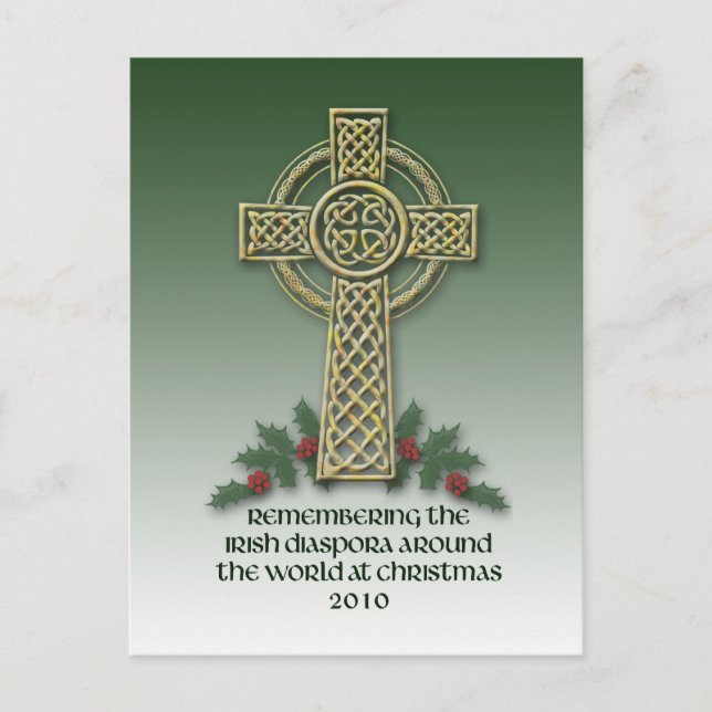 Carte postale de Noël de la diaspora irlandaise (Devant)