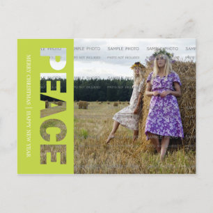 Carte postale de Noël de la paix