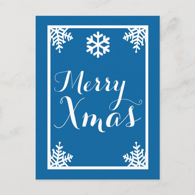 Carte postale de Noël de Noël de Fête de neige en  (Devant)