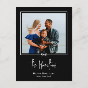 Carte postale de Noël de Noël de la photo cadeau m