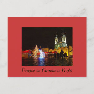 Carte postale de Noël de Prague