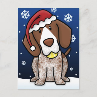 Carte postale de Noël d'indicateur de Shorthair