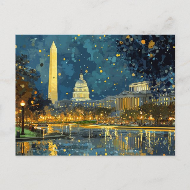 Carte postale de Noël du Capitole américain (Devant)