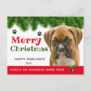 Carte Postale De Noël du chien - Fêtes du chien