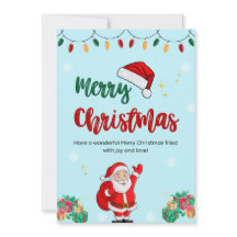 Carte postale de Noël du père vintage