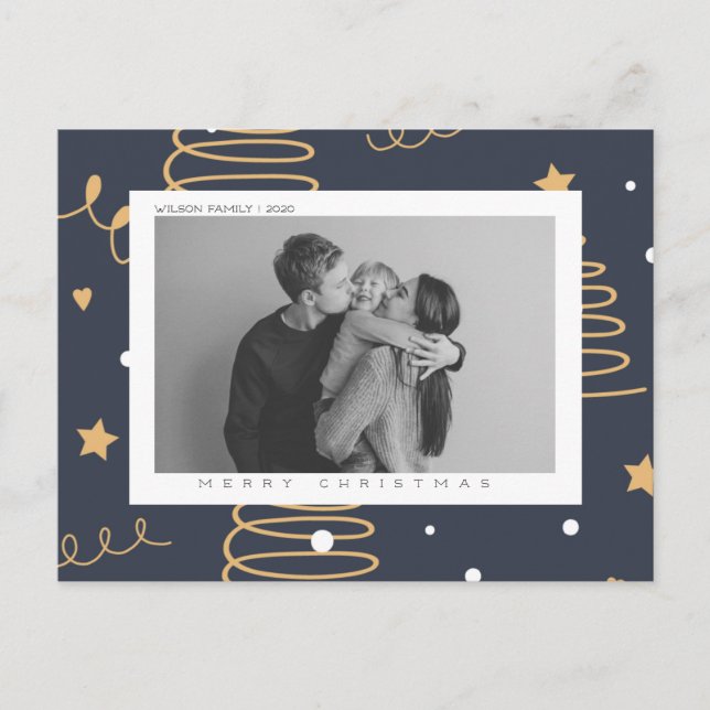 Carte postale de Noël et de vacances personnalisée (Devant)