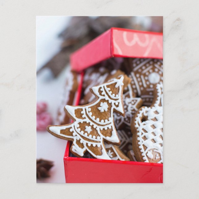 Carte postale de Noël Gingbread Photo (Devant)