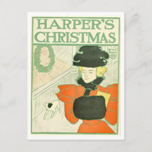 Carte postale de Noël Harper's Magazine