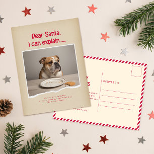 Carte postale de Noël humoristique et amusante pou