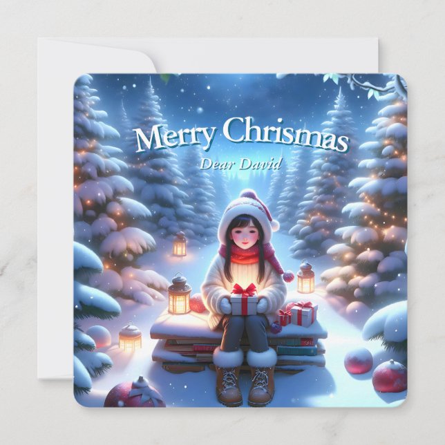 Carte postale de noël Imaginaire (Devant)