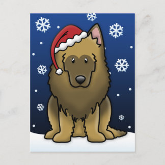 Carte postale de Noël Kawaii Belge Tervuren