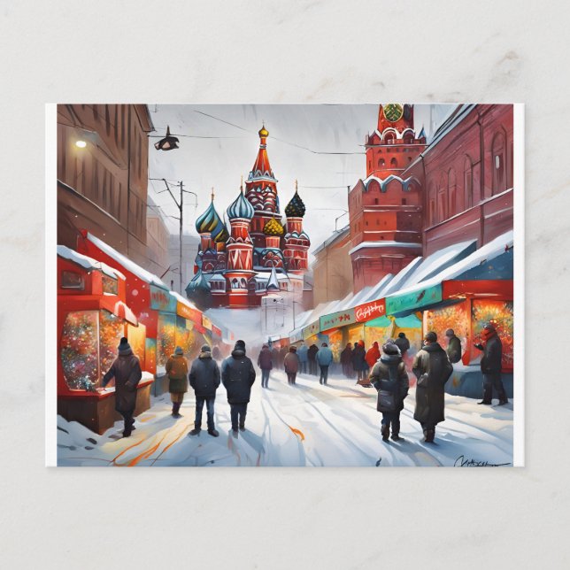 Carte postale de Noël - Londres (Devant)