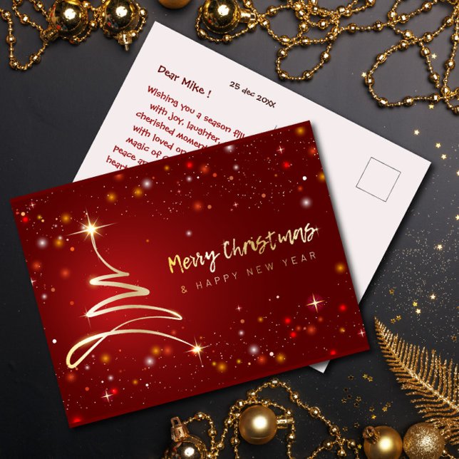 Carte postale de Noël moderne et lumineuse (Créateur téléchargé)