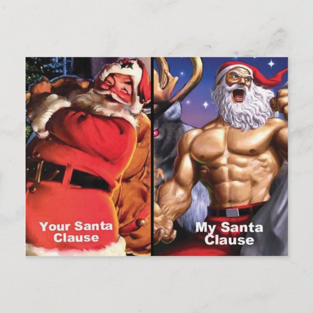 Carte postale de Noël - Motivation de gym (Devant)