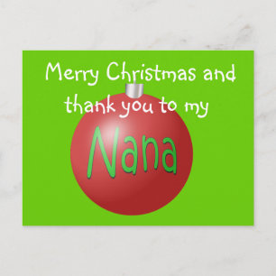 Carte postale de Noël Nana