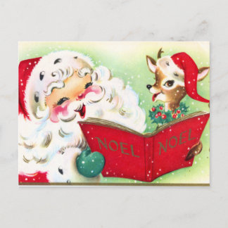 carte postale de Noël Père Noël Holiday
