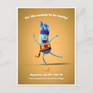 Carte postale de Noël pour Aquarius