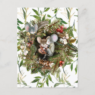 Carte postale de Noël pour les repas d'hiver