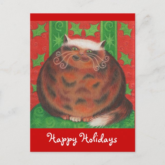 Carte postale de Noël Pud 'Happy Holidays' (Devant)